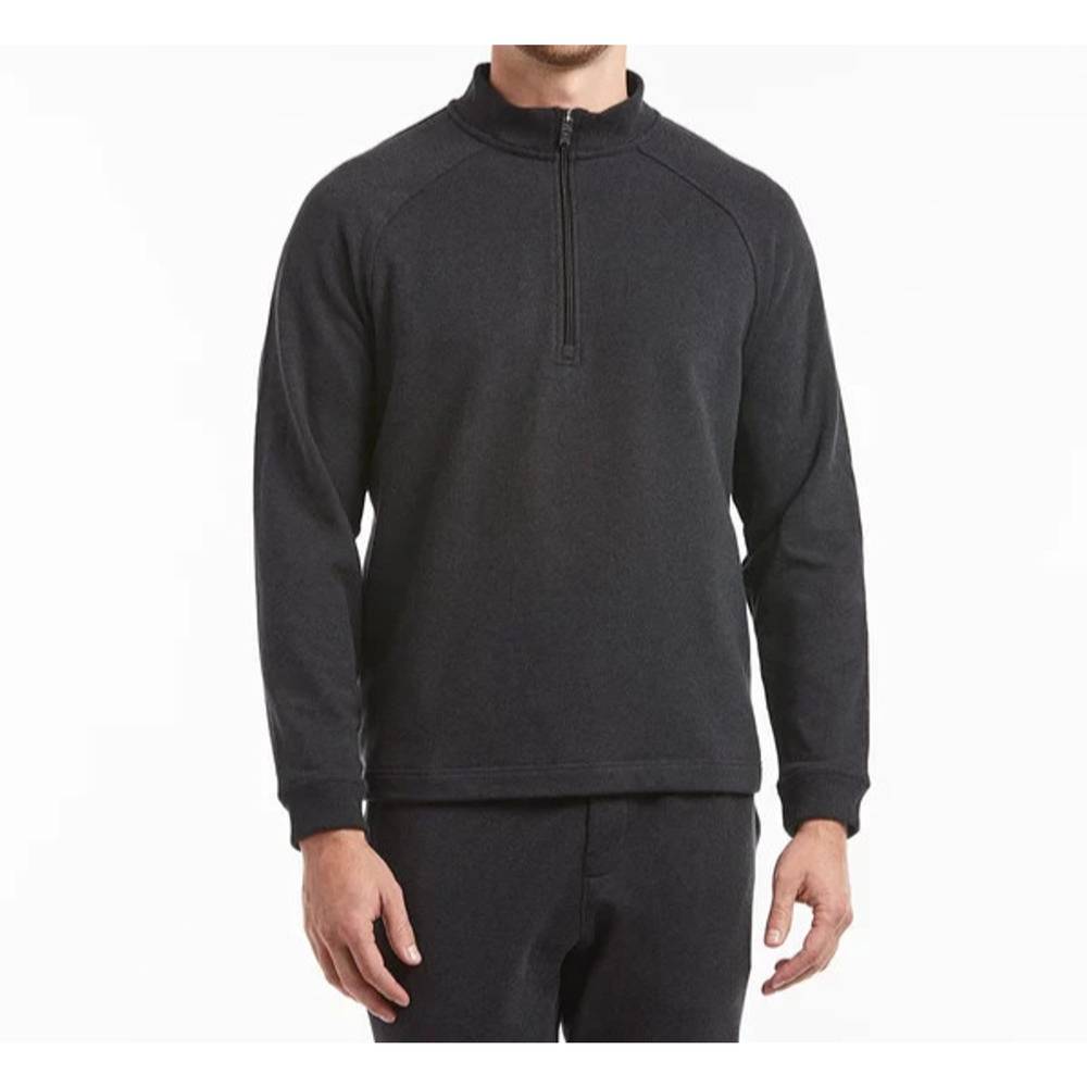Public Rec Pima Cotton Weekend Half Zip Pullover Men's Large Gray French Terry